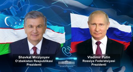 O‘zbekiston va Rossiya yetakchilari telefon orqali muloqot qildilar